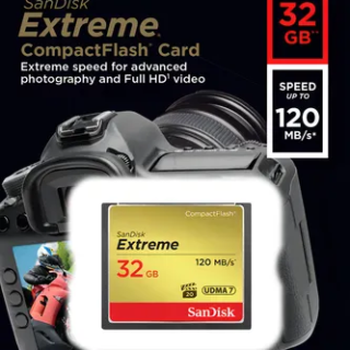 Tarjeta de memoria SanDisk SDCFXSB-032G-G46 Extreme 32GB