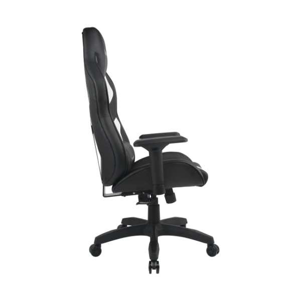 Silla de escritorio Redragon C502 Capricornus gamer ergonómica negra y blanca con tapizado de cuero sintético - Imagen 3