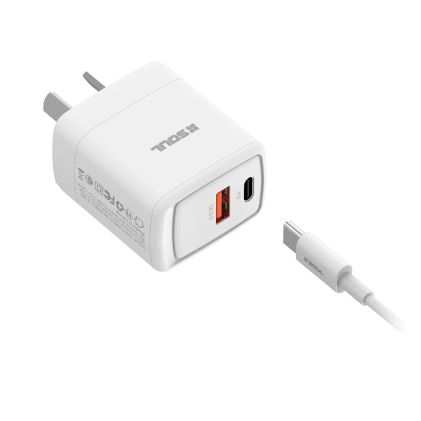 Cargador PD 20W SOUL (con cable usb c)