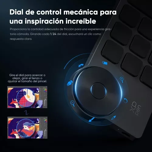 XP pen Ack05 Wireless Bluetooth Teclado C/ Dial - Imagen 3