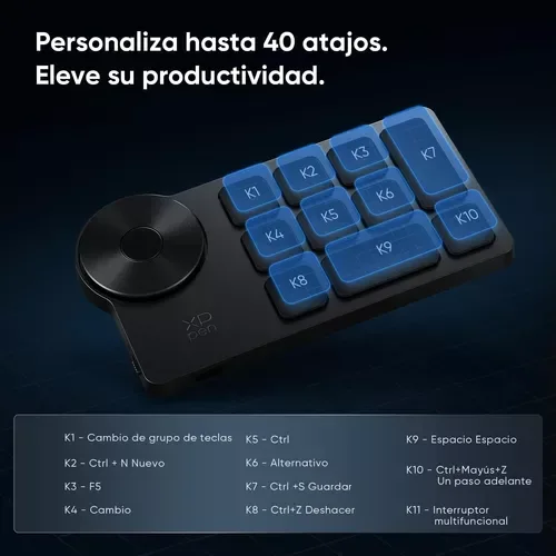 XP pen Ack05 Wireless Bluetooth Teclado C/ Dial - Imagen 4