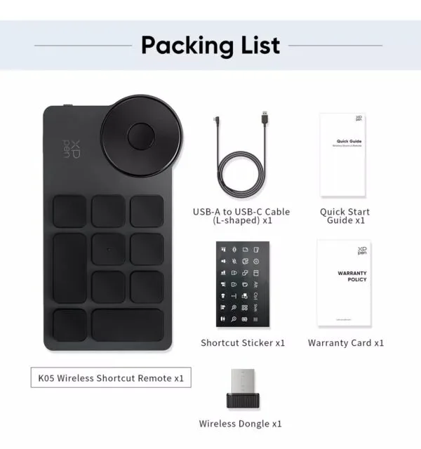 XP pen Ack05 Wireless Bluetooth Teclado C/ Dial - Imagen 7