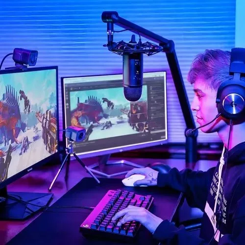 Cámara web Logitech StreamCam Full HD 60FPS color grafito - Imagen 5