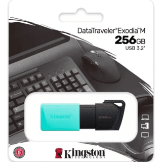 Pendrive Usb 256gb 3.2 Kingston Datatraveler Exodia M