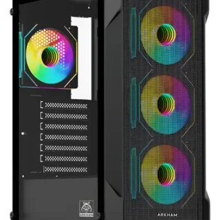 GABINETE GAMER ARKHAM VORUS CON 4 VENTILADORES ARGB ATX