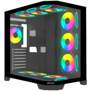 GABINETE ARKHAM PROCYON X10 FANS ARGB MID TOWER VIDRIO ATX