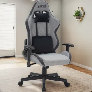 SILLA GAMER RAPTOR THRONE R1 TELA GRIS EST METALICA H/ 130kg