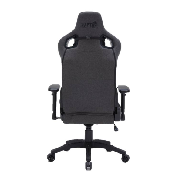 SILLA GAMER THRONE R20 RAPTOR TELA NEGRA - Imagen 2