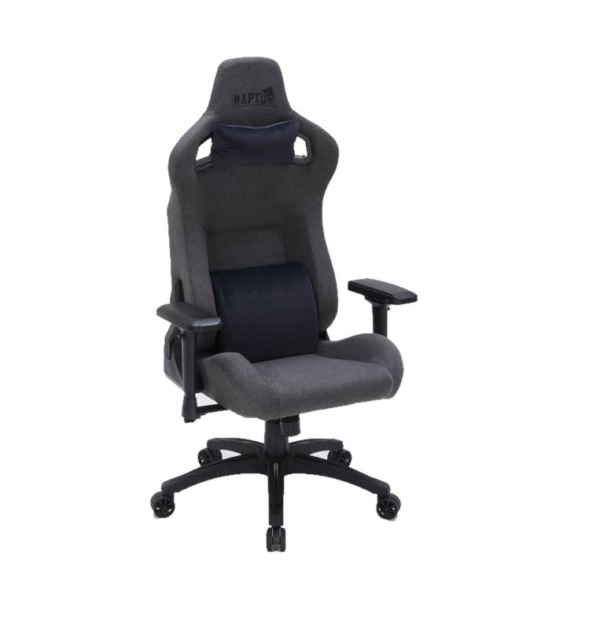 SILLA GAMER THRONE R20 RAPTOR TELA NEGRA - Imagen 3