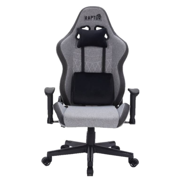 SILLA GAMER RAPTOR THRONE R1 TELA GRIS EST METALICA H/ 130kg