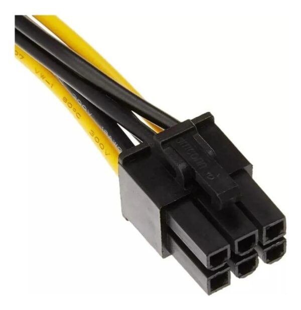 CALBE ADAPTADOR ALIMENTACION SATA A CONECTOR 6 PIN 15CM PCI - Imagen 3