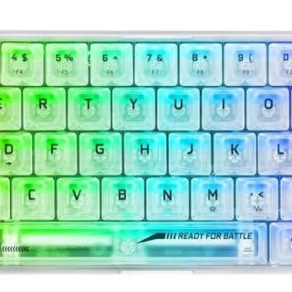 TECLADO GAMER REDRAGON FIZZ RGB TRANSPARENTE