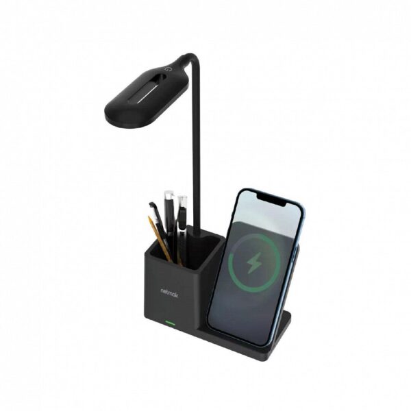 LAMPARA LED / CARGADOR INALAMBRICO NETMAK CL15