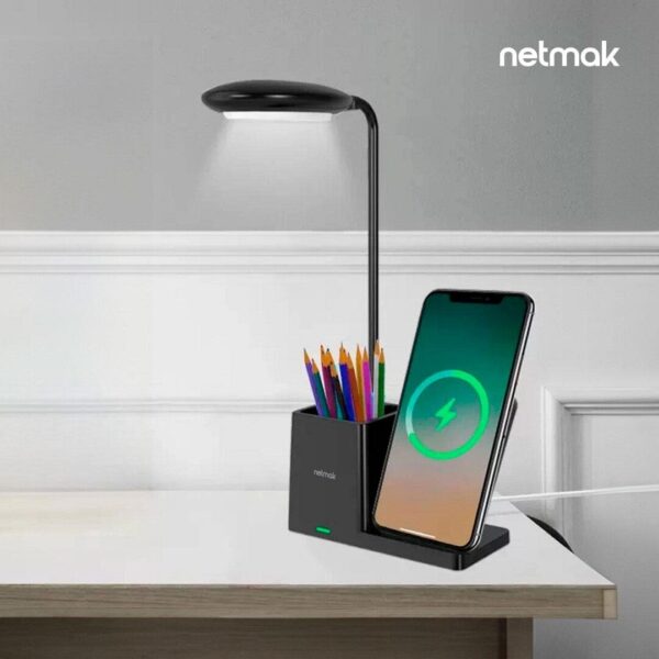 LAMPARA LED / CARGADOR INALAMBRICO NETMAK CL15 - Imagen 3