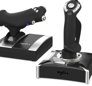SIMULADOR DE VUELO CON PALANCA DE ACELERACION PARA PC, PS4