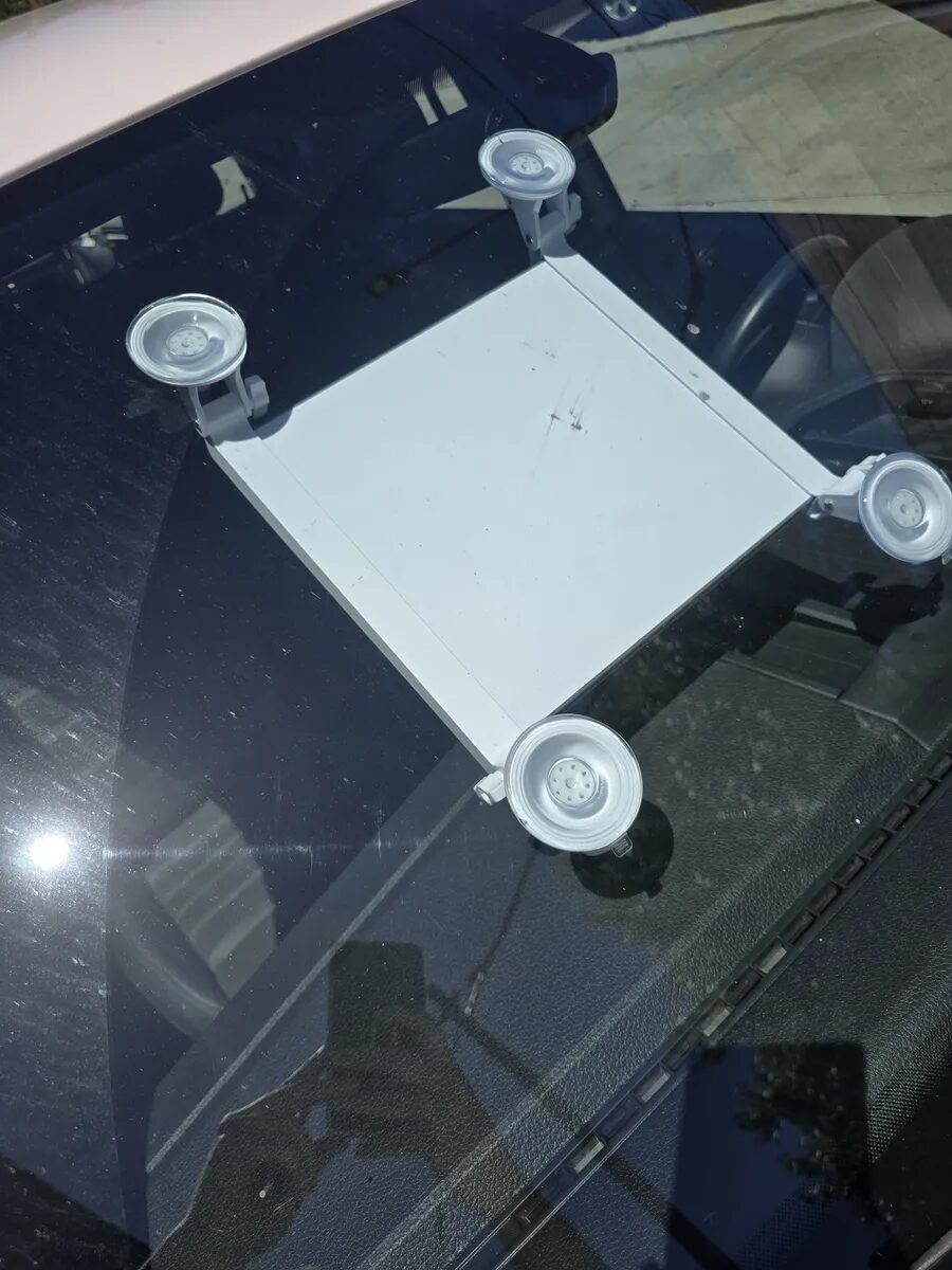 SOPORTE BALANCO P/ANTENA MINI STARLINK C/SOPAPA VIDRIO AUTO - Imagen 2