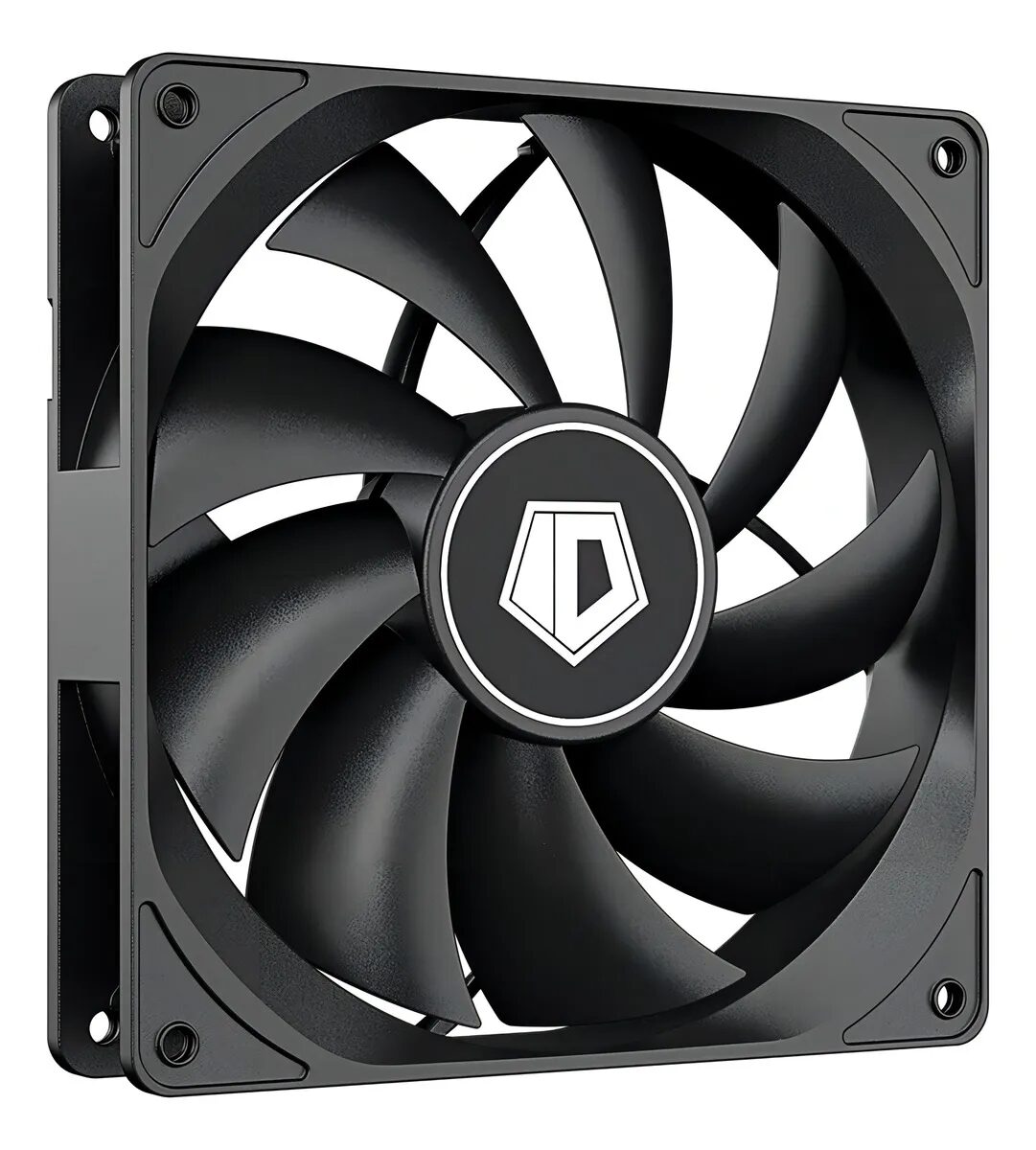 Cooler Gabinete 120mm Id-cooling Fl-12025k Super Silencioso Led Sin Leds - Negro