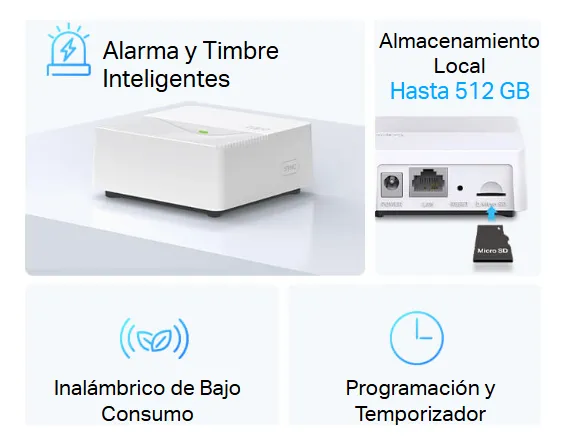 Smart Hub Tp-link Tapo H200 con timbre integrado, requiere Wi-Fi de 2.4 GHz, conecta hasta 64 dispositivos inteligentes + 4 cámaras - Imagen 3