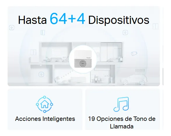 Smart Hub Tp-link Tapo H200 con timbre integrado, requiere Wi-Fi de 2.4 GHz, conecta hasta 64 dispositivos inteligentes + 4 cámaras - Imagen 4