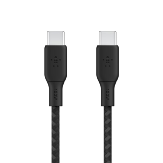 Cable USB-C® to USB-C de 100 W TRENZADO NEGRO 2M BELKIN