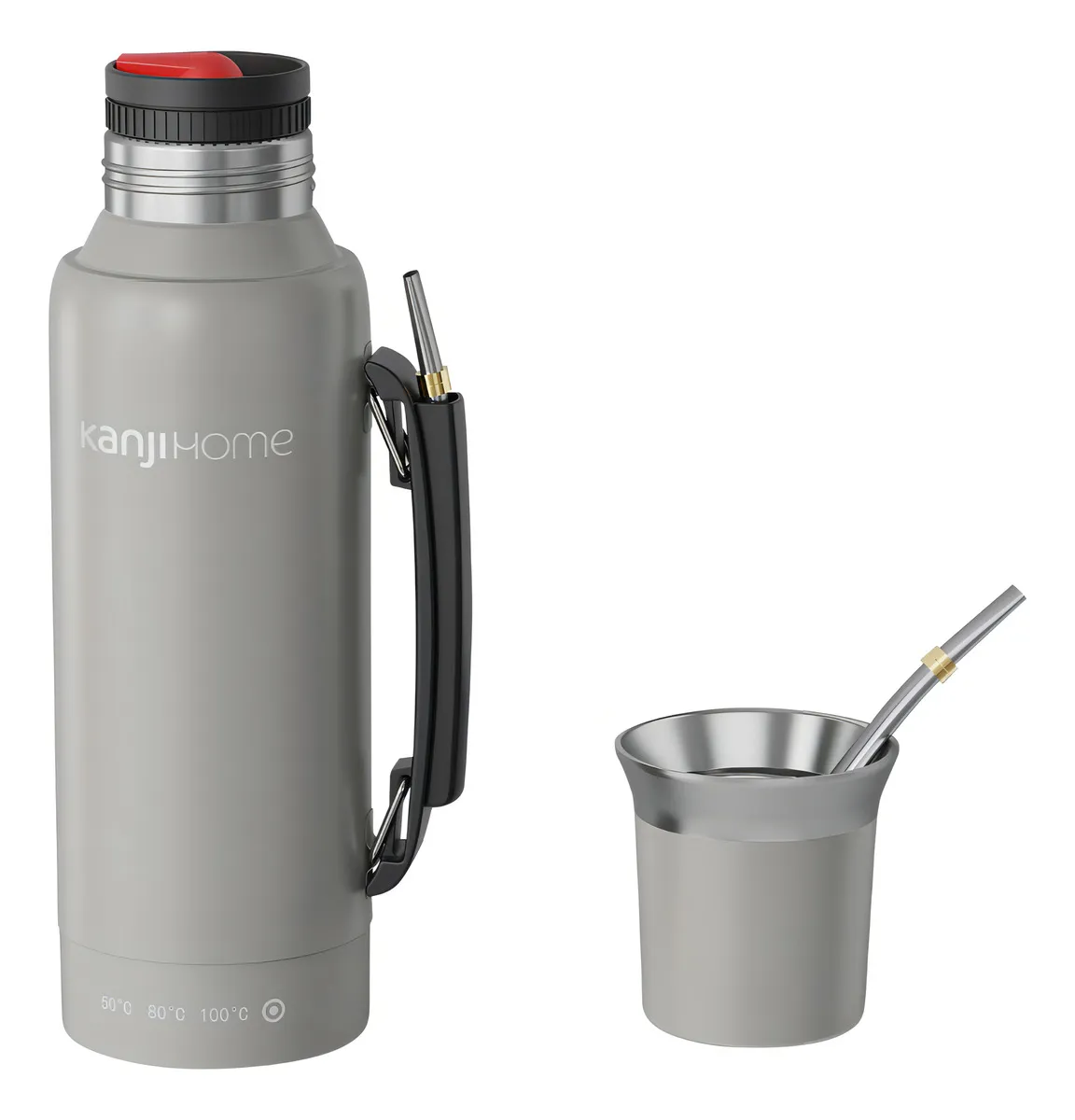 Termo Eléctrico T-mate 1 Litro Tapa Mate Y Bombilla - Imagen 2