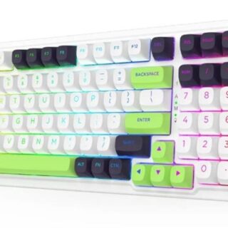 TECLADO INALAMBRICO 3 EN 1 REDRAGON EISA MAX White/Black/Green