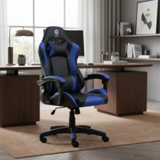 Silla Gamer Kanji KJ-395T-BW Negra Y Azul