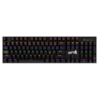 Teclado Gamer Raptor Fireclaw M104 Mecanico Retroiluminado Switch Red Outemu