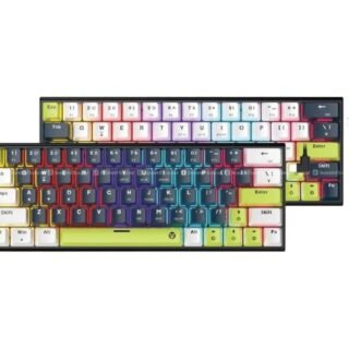Teclado Fantech Atom63 MK874V2 RGB Mori Blue Mecánico Mini 60% Switch Red Inglés