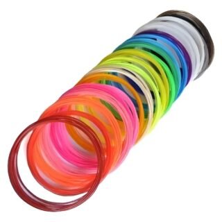 Filamento Pla Repuesto Lapiz 3d X 5 Metros 20 Colores Surtidos