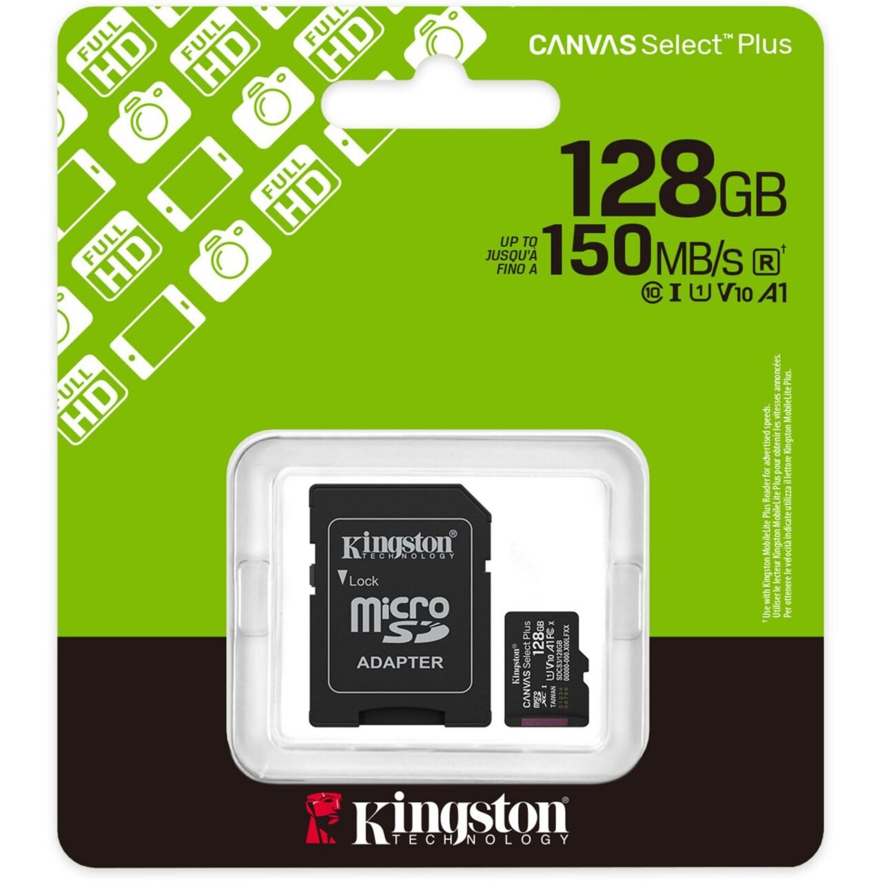 TARJETA DE MEMORIA KINGSTON CANVAS SELECT PLUS 128GB