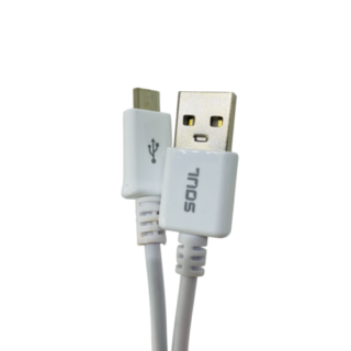 CABLE MICRO USB SOUL BLANCO 1MTS