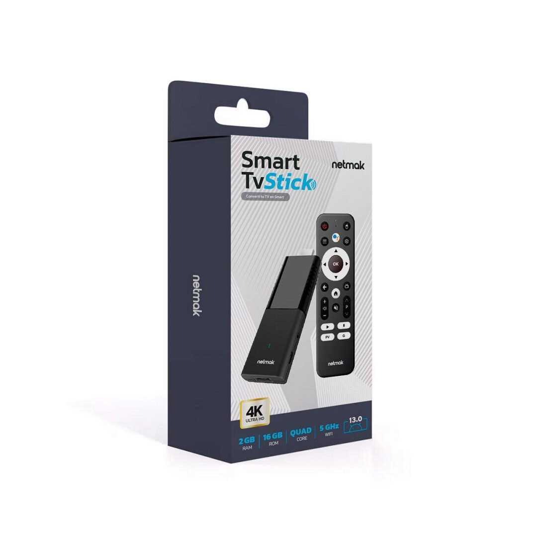TV STICK NETMAK 4K 2GB + 16GB - Imagen 2