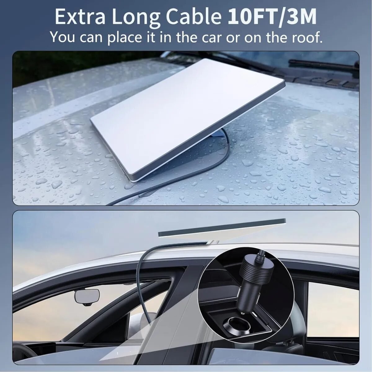 CARGADOR 12V+CABLE STARLINK MINI CON CABLE 2 MTS - Imagen 3