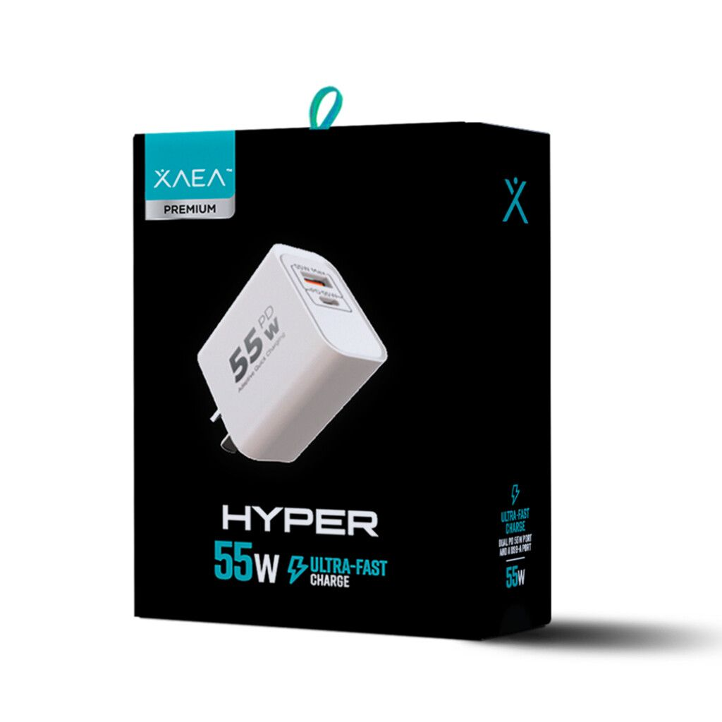 ADAPTADOR-CARGADOR 220V MODX-516 HYPER – 5,4A – 1USB + 1TC – XAEA – BLANCO - Imagen 2