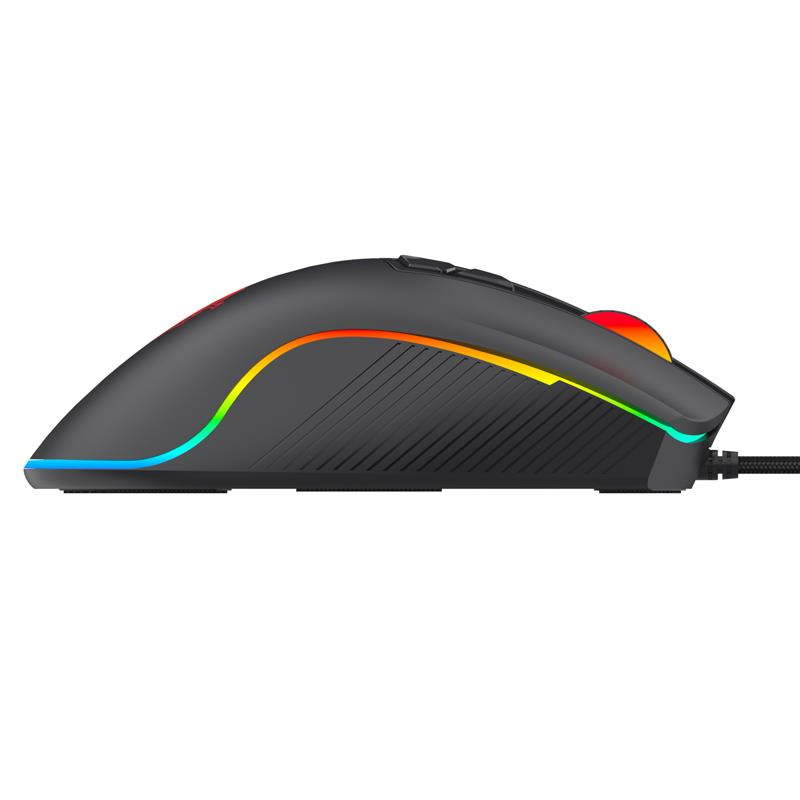 Mouse Gaming Profesional Rainbow Shenlong M808px 8 Botones Hasta 10000 Dpi Sensor Pixart 3325 Ic - Imagen 4