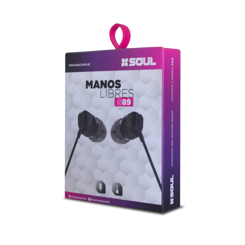 AURICULAR SOUL S89 PLUG 3.5MM BLANCO MANOS LIBRES