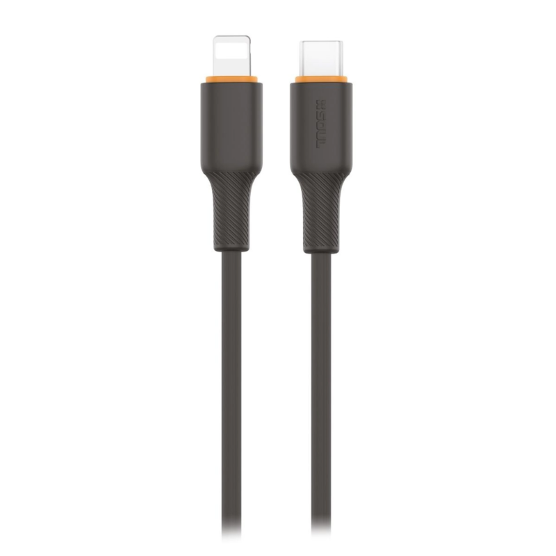CABLE SOUL SILICONE SOFT 1.5MTS TYPE-C A LIGHTNING USB'SITL15NE