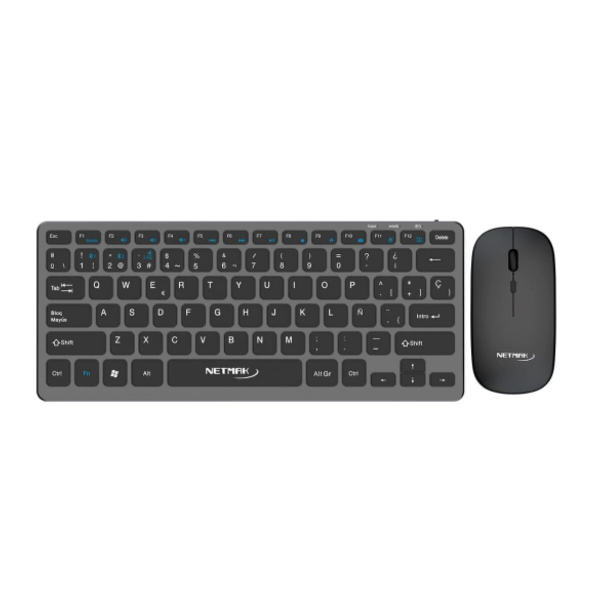 TECLADO Y MOUSE NETMAK INALAMBRICO + BT NM-KB530