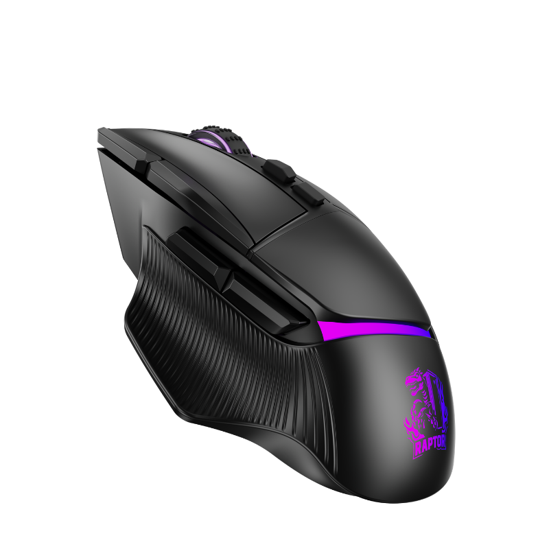 Mouse Gamer Raptor Storm Grip 9 botones 8000dpi retroiluminado Black - Imagen 2