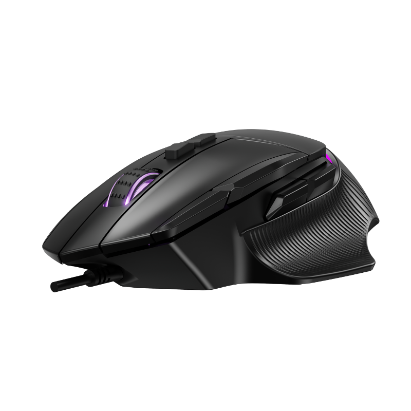 Mouse Gamer Raptor Storm Grip 9 botones 8000dpi retroiluminado Black - Imagen 3