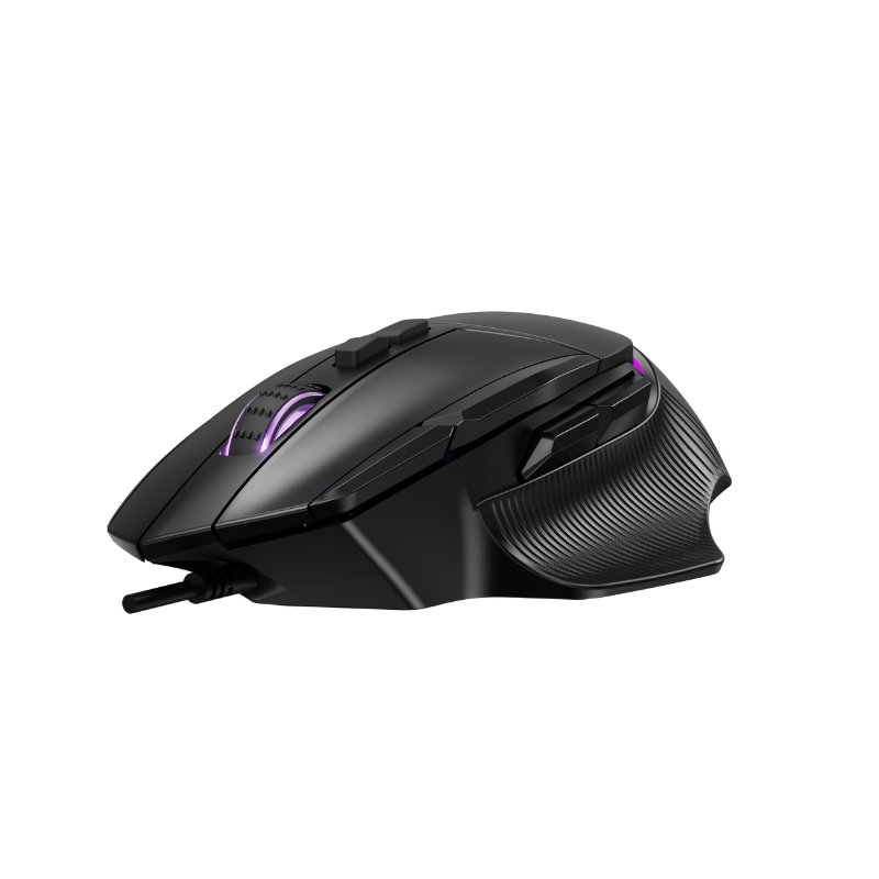Mouse Gamer Raptor Storm Grip Wireless 9 botones 24000dpi retroiluminado c/soft Black - Imagen 2