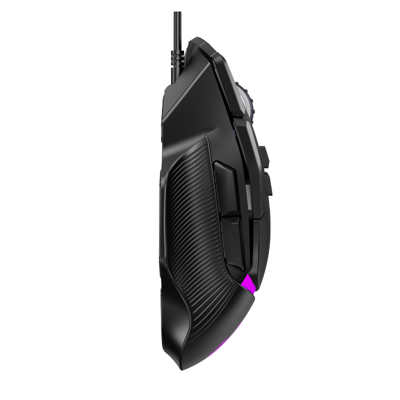 Mouse Gamer Raptor Storm Grip Wireless 9 botones 24000dpi retroiluminado c/soft Black - Imagen 3