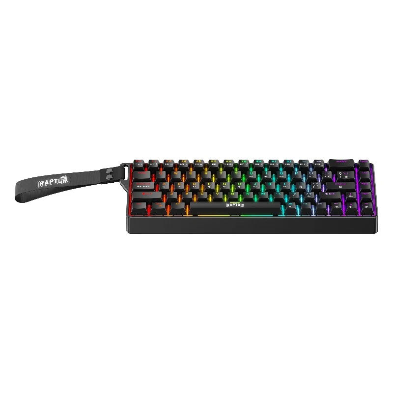 Teclado Gamer Raptor Fireclaw M68 Magnetico RGB Switch Red Outemu - Imagen 2