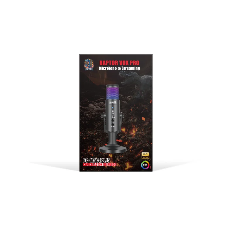 Microfono Raptor Vox PRO RGB USB - Imagen 4