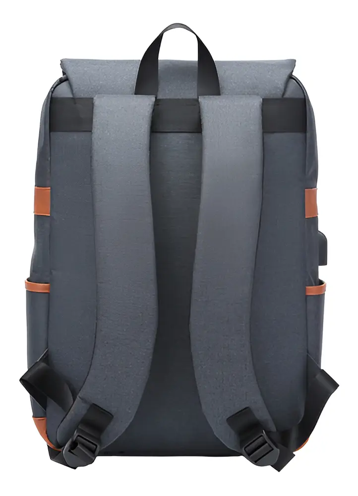 Mochila Kolke Kvm-534 Urbana Porta Notebook Puerto Usb Doble Cierre Reforzada - Imagen 3