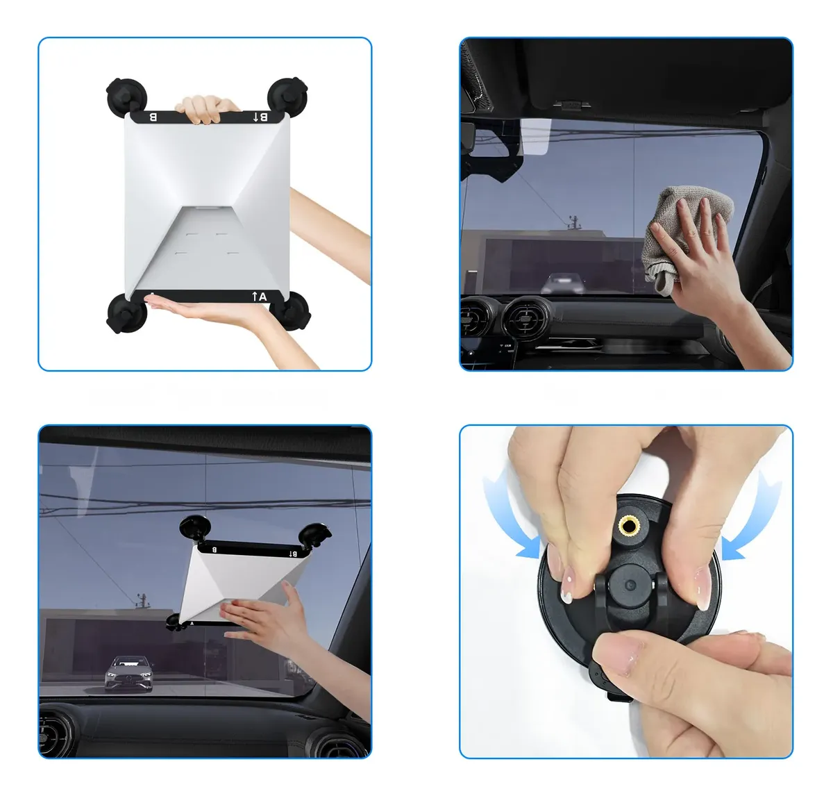Soporte Con Ventosas Compatible Con Starlink Mini Para Auto - Imagen 3