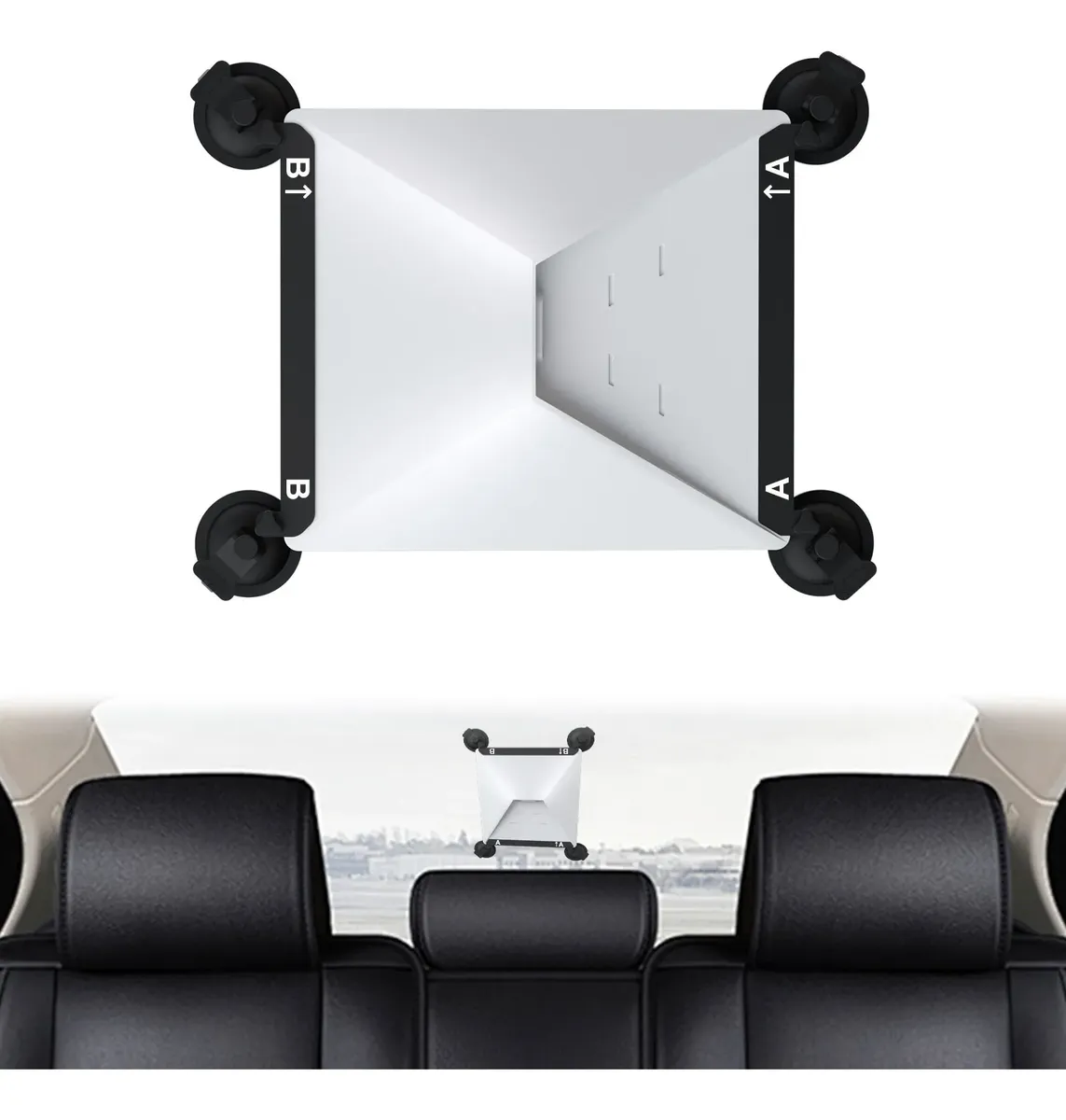 Soporte Con Ventosas Compatible Con Starlink Mini Para Auto - Imagen 4